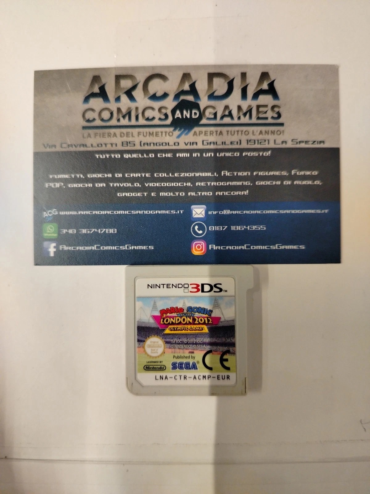 Mario &amp; Sonic Ai Giochi Olimpici Di Londra 2012 3DS Nintendo Solo Cartuccia